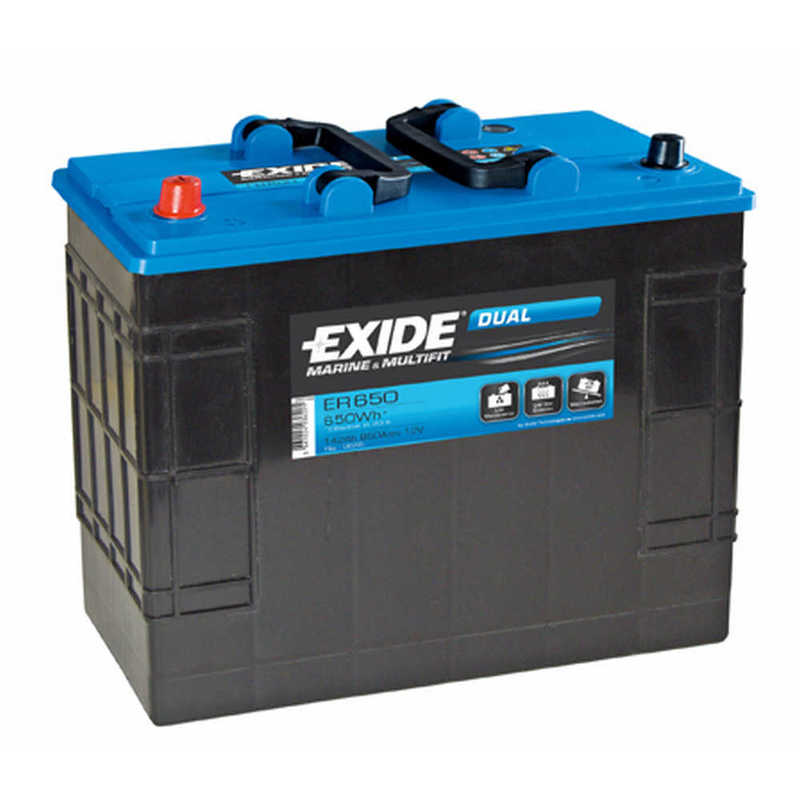 Exide, DUAL Batterie, ER 650, 142Ah, 650Wh, 12V