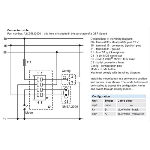 VDO VL GPS-Geschindigkeitsanzeige, 0-70 Knoten
