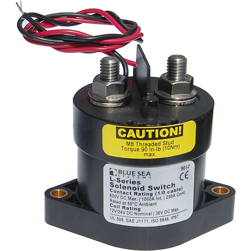Blue Sea Magnetspule L-Serie -  250A 12/24V