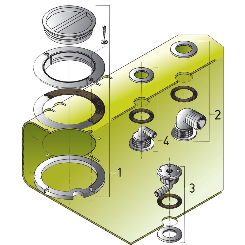 Vetus Anschlußsatz Wassertank