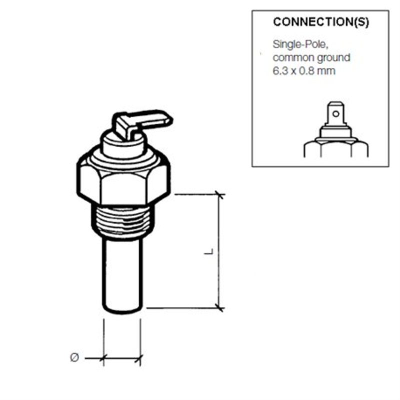 Veratron VDO Kühlmitteltemperatursensor 120°C - M1