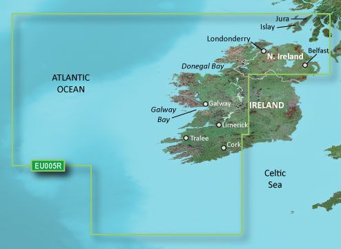 Garmin Bluechart EU005R Ireland, West Coast