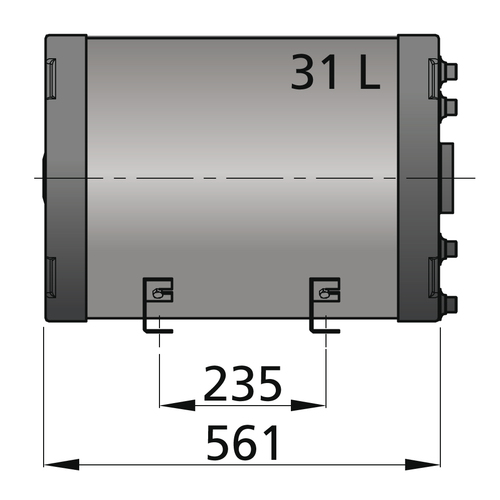 Vetus, Warmwasserboiler 31 Ltr. doppelwandig