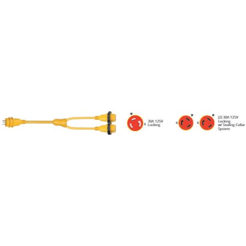 Marinco Y Adapter Kabel