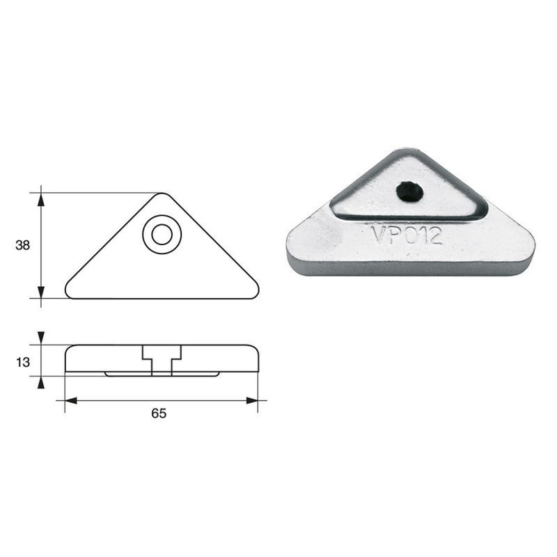 BUKH PRO ZINC AND ALU ANODE F/VOLVO PENTA ENGINES