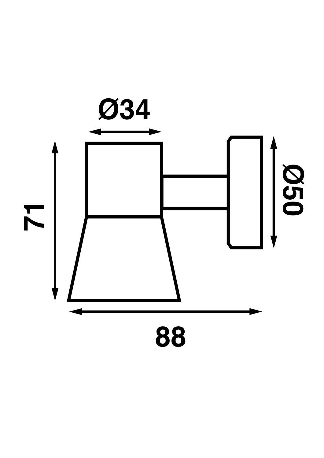 Båtsystem Leseleuchte Tube D3 mit Schalter LED 12V 06W 60lm IP21 Aluminium