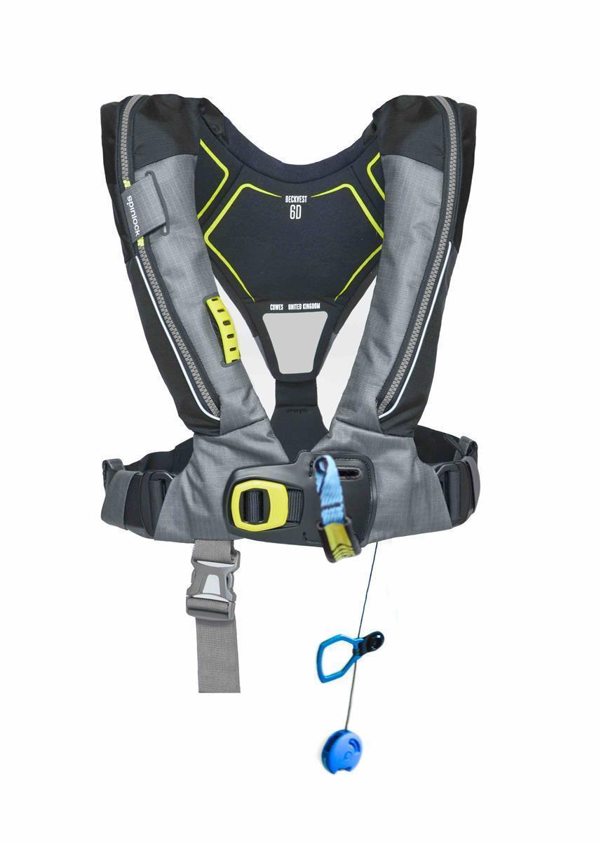 Spinlock, automatische Rettungsweste, Deckvest 6D, 170N, schwarz, HRS System