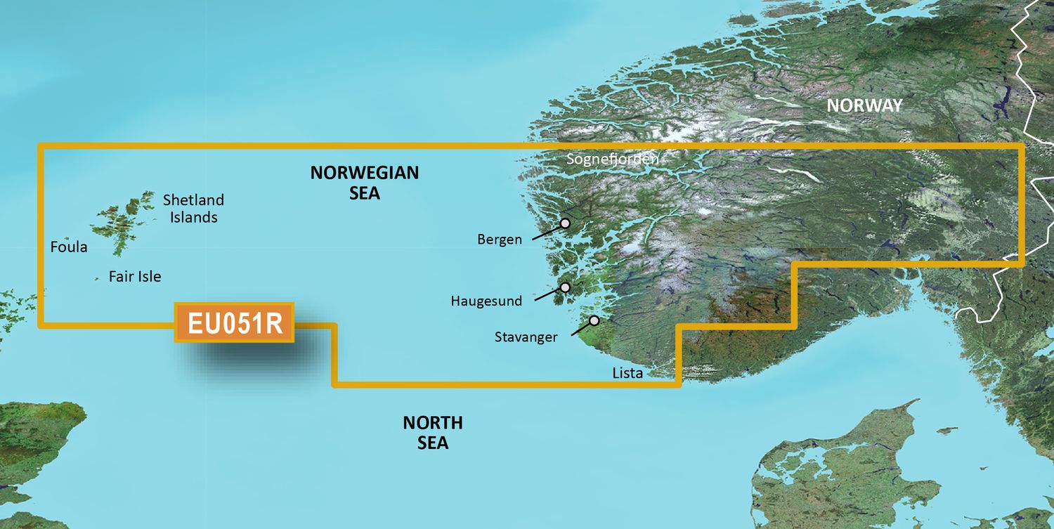 Garmin Bluechart EU051R Lista - Sognefjorden