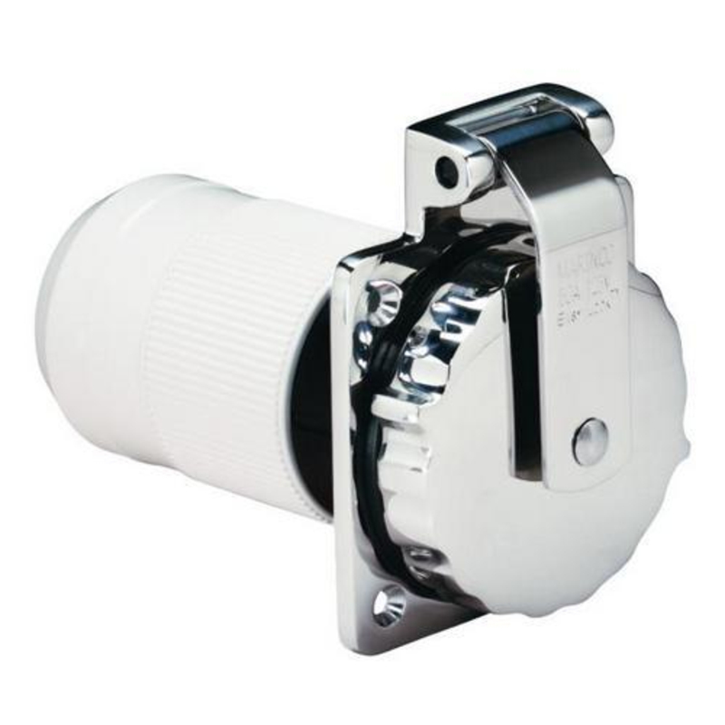Marinco INLET, 32A 230V EZ LOK SS W/ENCL