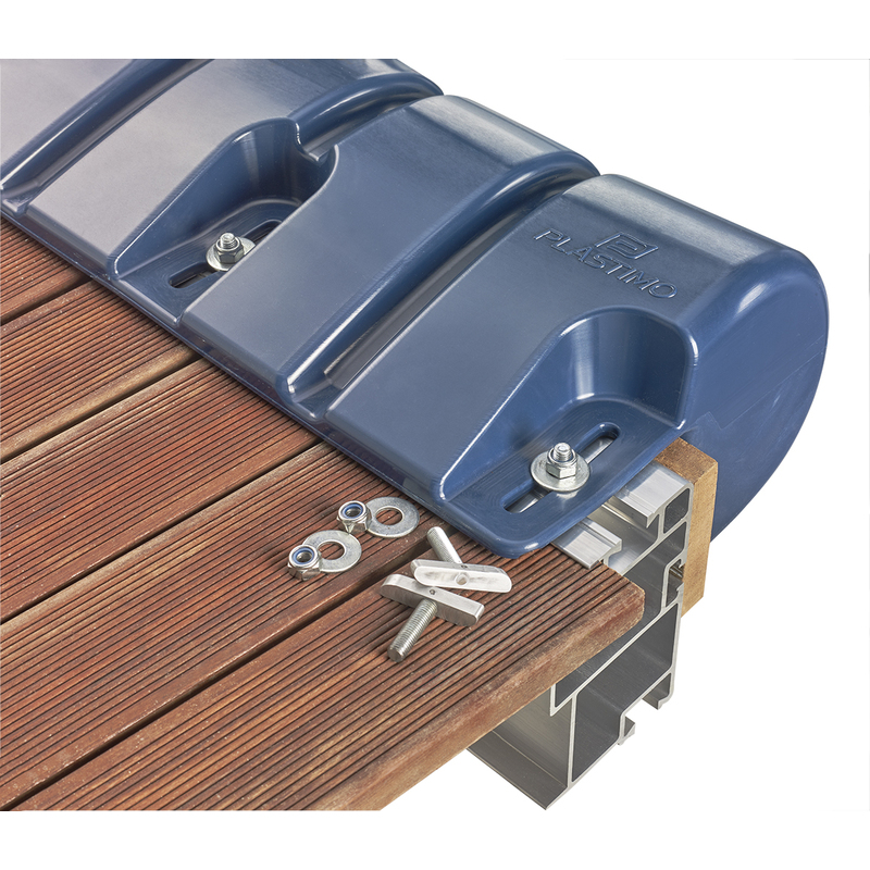 PLASTIMO BUMPER FÜR PONTON GRAU 90x30