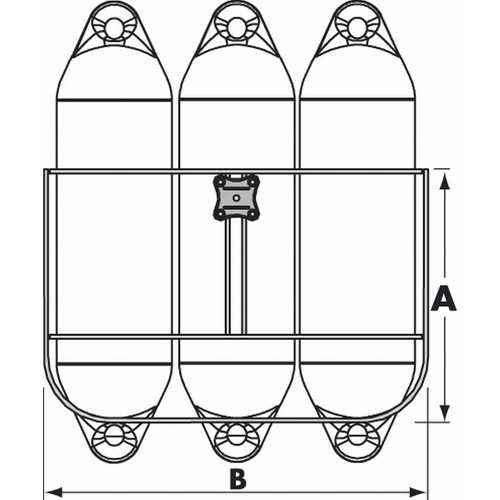 PLASTIMO Fenderkorb Classic 3, für 200mm Fender