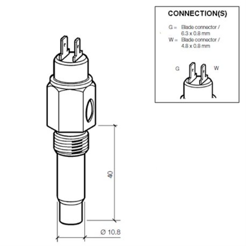 Veratron VDO Kühlmitteltemperatursensor 120°C - 1/