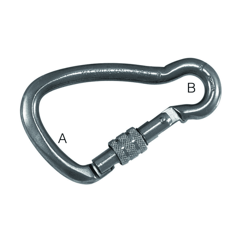 PLASTIMO HOOK RING CARBINE ST/ST 125MM Ø23 ASS