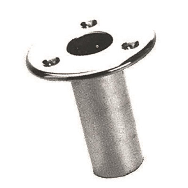 PLASTIMO SUPPORT FOR BUILT-IN POLE CH.BRASS Ø25MM