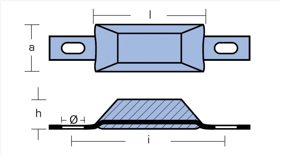 Tecnoseal Zink-Rumpfanoden