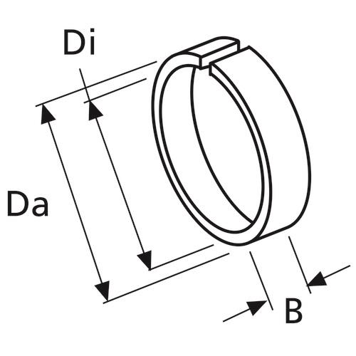 Webasto Adapterring 55/60 Kunststoff, schwarz