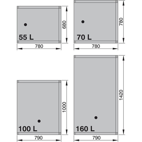 Vetus Tank Schmutzwasser 70ltr.