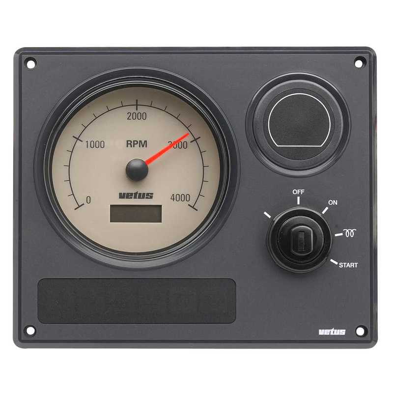 Vetus Instrumentenpanel MP22, creme, 12 Volt