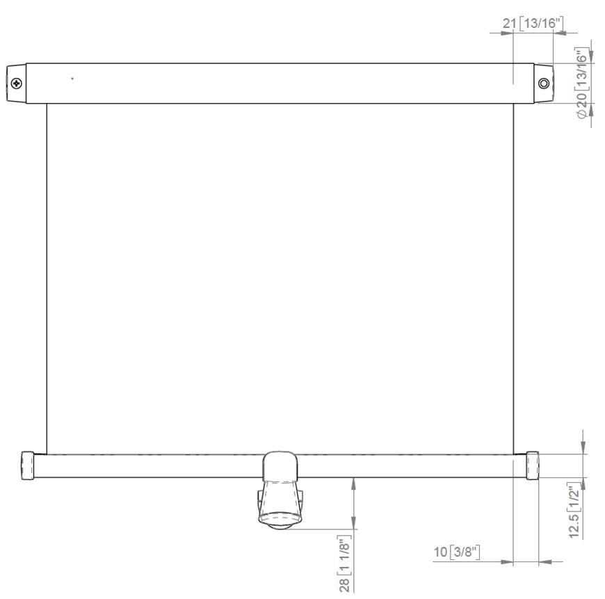 Portshade 320 silber eloxiert