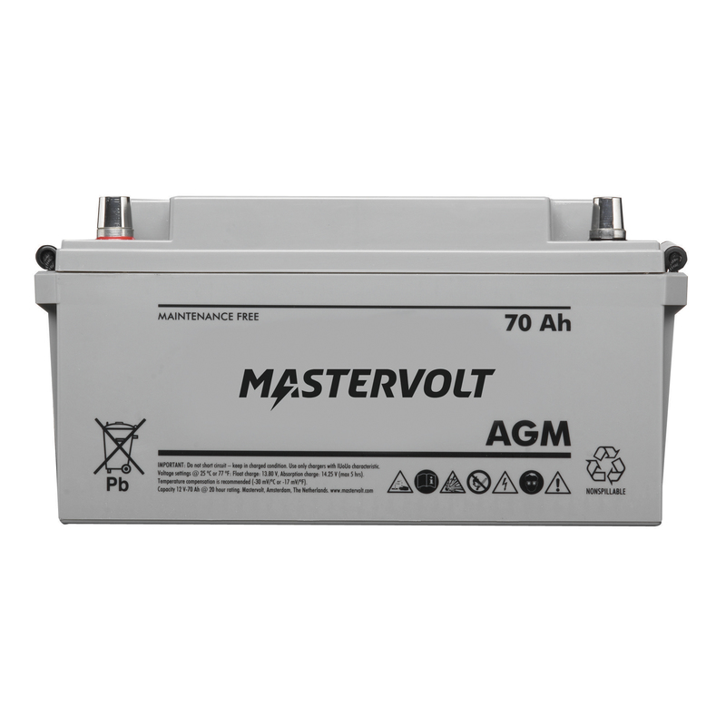 Mastervolt AGM Batterie 12/70, 12 V, 70 Ah, 22 kg