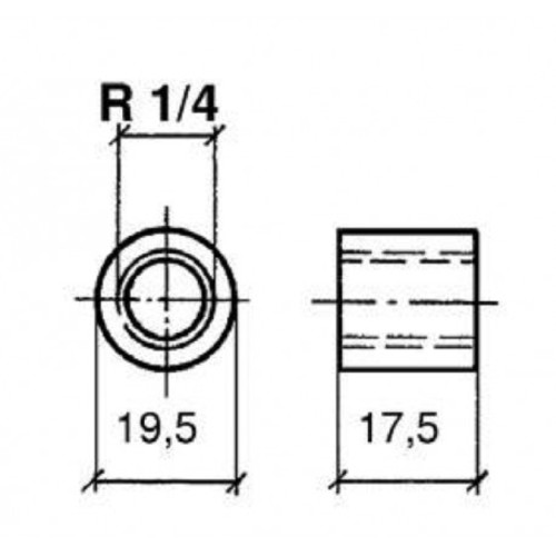 VDO Pyrometer Gewindebuchse zum Anschweissen