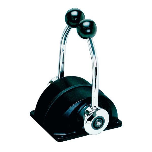Ultraflex Doppelhebelschaltung B302B Aluminium schwarz für Aufbaumontage für Sch...