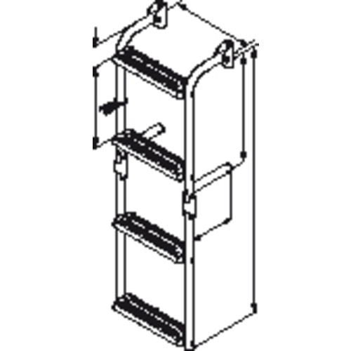 PLASTIMO LEITER ENGE STUFEN 2+2 90 GRAD