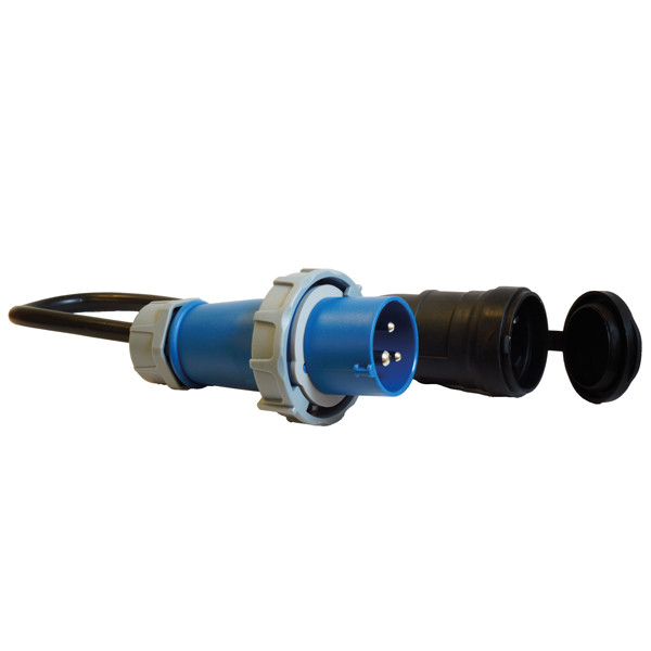 1852 Adapter CEE Stecker zu Schuko Kupplung IP67 Kabel D=2.5mm² L=0.5m