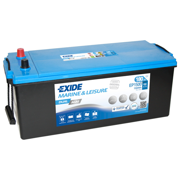 Exide Batterie EP1500 180Ah Dual AGM