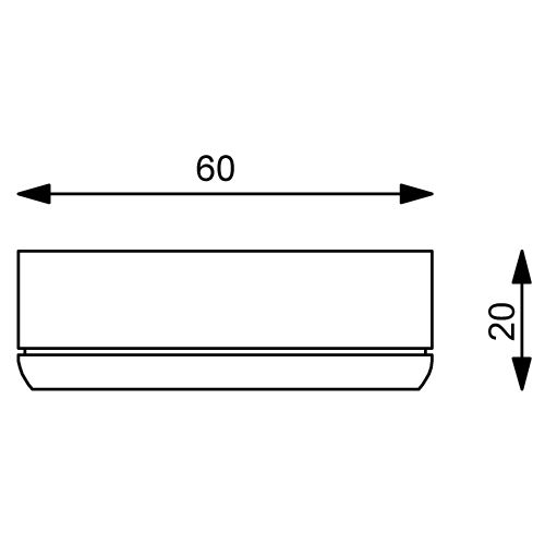 Prebit LED-Anbauleuchte D1-3 Master, gold-glanz, r