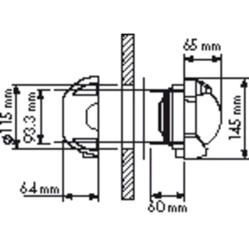 PLASTIMO CONTEST 130 SCHWARZ SCHOTMONTAGE  Z/A