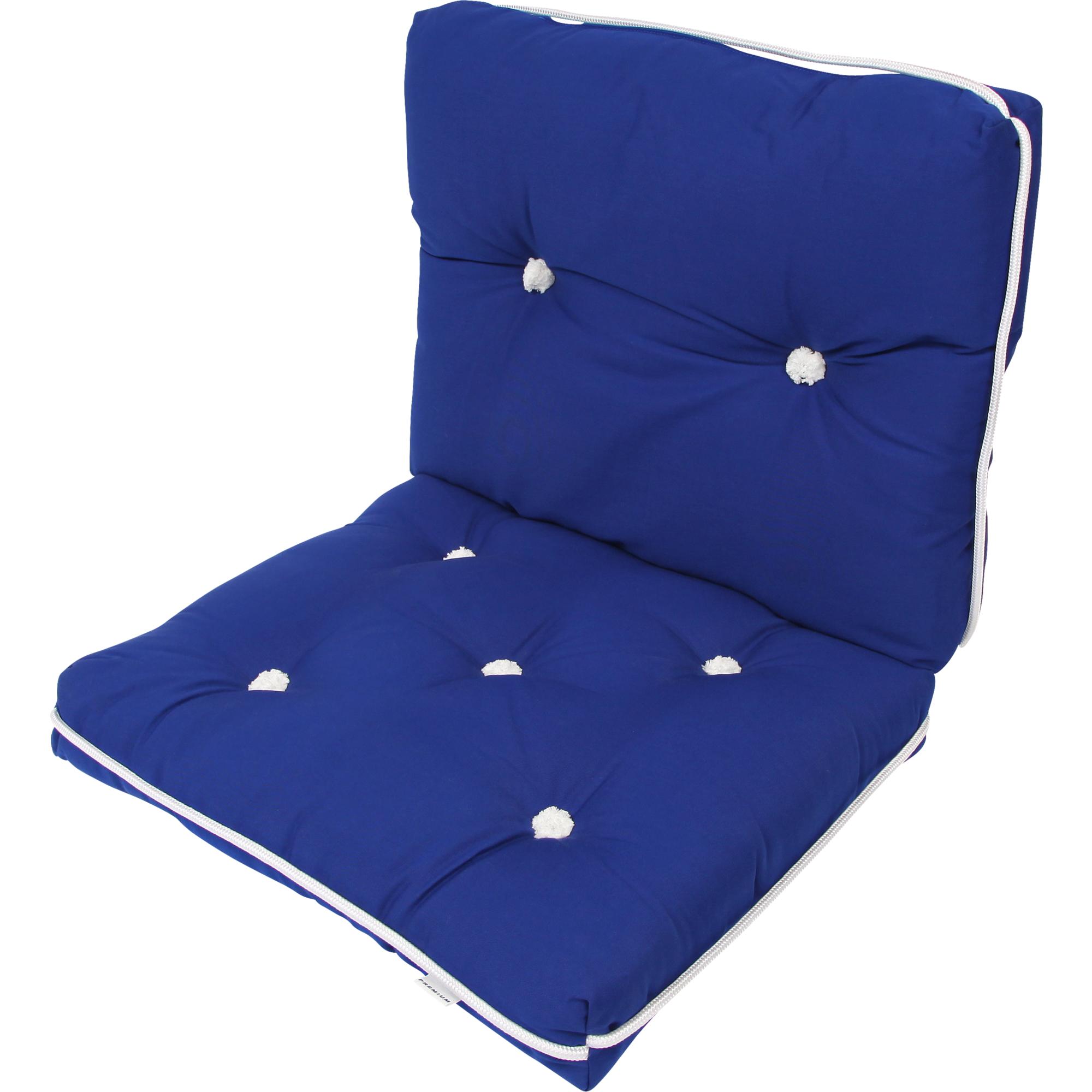 SPRENGER, Kapok-Kissen, doppelt - royalblau