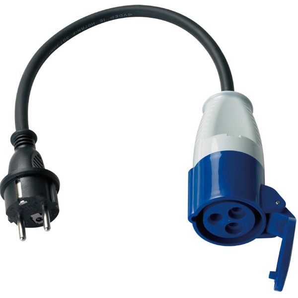 Adapter  CCE Kupplung -> Schuko Stecker Kabel 3x2,5mm² L=0,5m