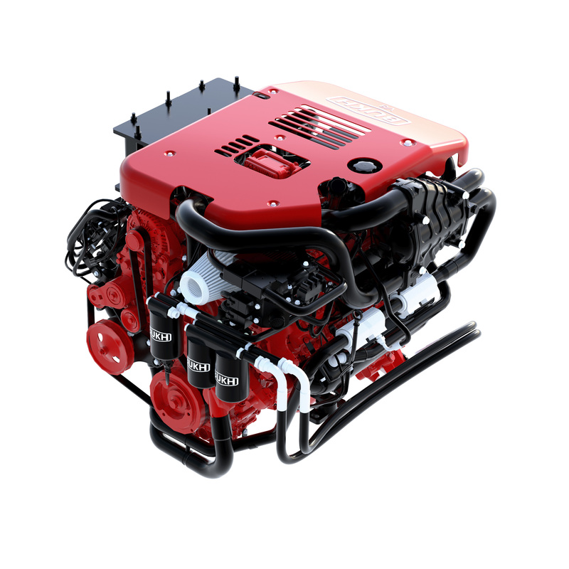 BUKH A/S Motor V8P-400 mit AK ZF280-1 (Bobtail)