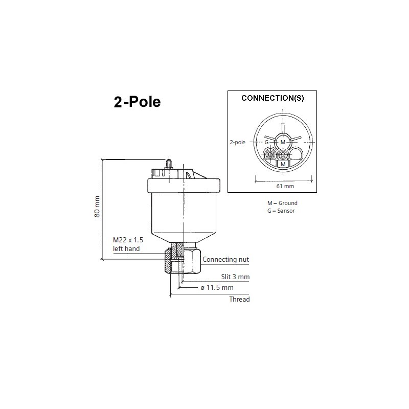 VDO Generator Drehzahl - Geschwindigkeit Sensor
