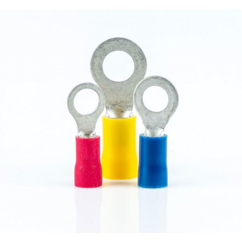 Crosseven Isolierte Ringkabelschuhe Gelb ø10 mm