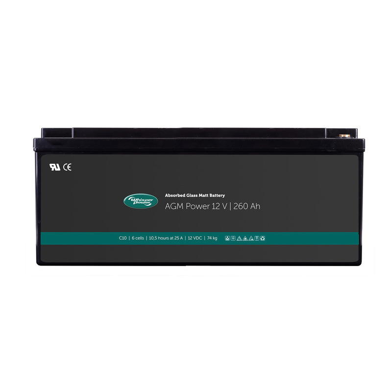 WhisperPower - AGM-Power 12V 260Ah Absorbiertes Gl