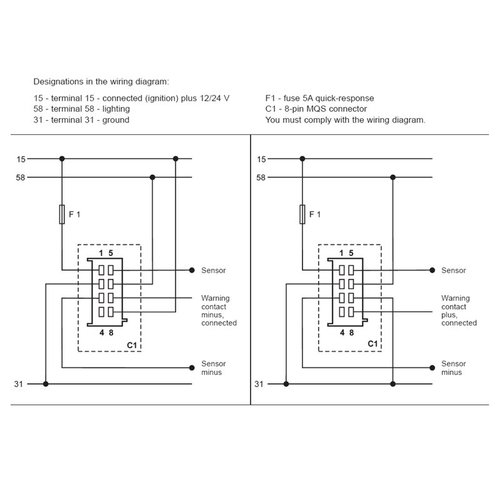 VDO VL Kraftstoff-Anzeige, leer-voll. weiß