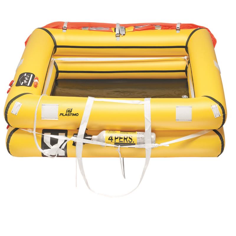 PLASTIMO Coastel ISO. Rettungsinsel, 4 Pers., Tas.