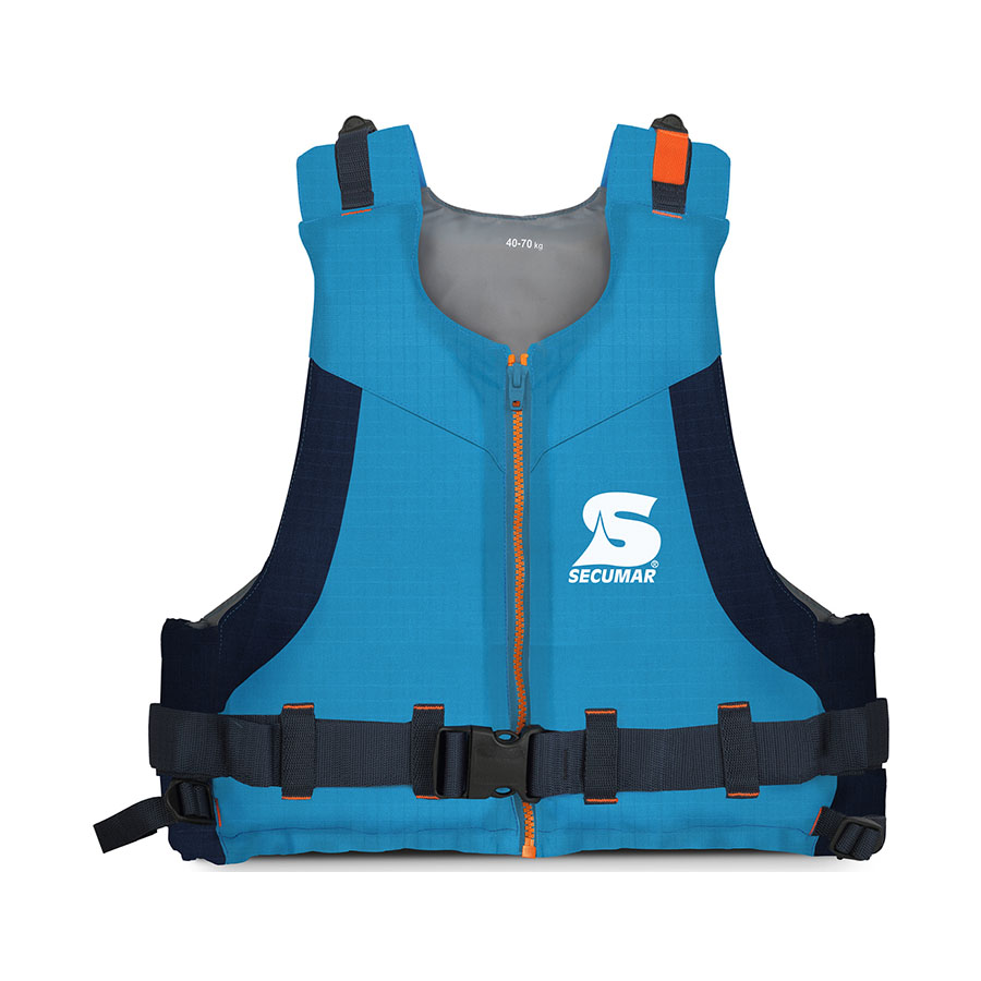 Secumar, Feststoffweste - Auftriebshilfe, Camino, 50N hellblau/blau 30-40 kg / Rückläufer