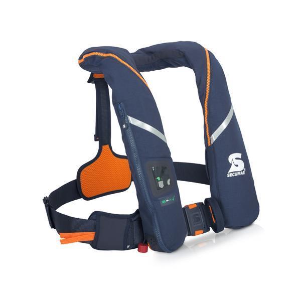 Secumar, automatische Rettungsweste, Survival 275 Harness, dunkelblau / orange