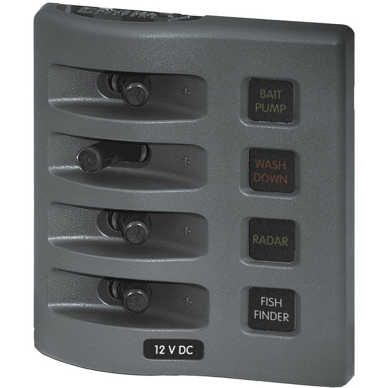 Blue Sea WeatherDeck® 12 V DC , 4 Positionen