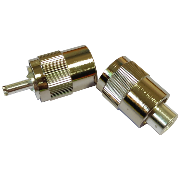 1852 Antennenstecker PL259 für 6mm Kabel. zum löten. 2 Stück