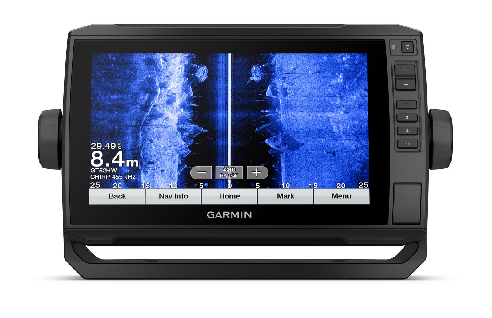 Garmin, Kartenplotter, ECHOMAP PLUS 92 SV 9-Zoll Touch Tastenbedienung