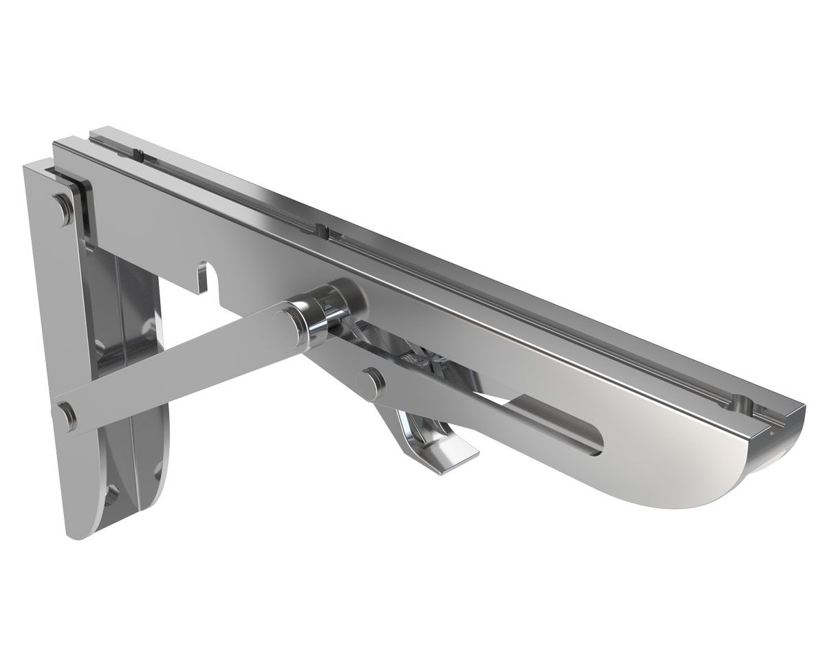 Roca Klappstütze rostfreier Stahl 314-174mm B=54mm 410-205kp