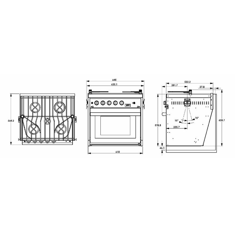 Eno Force10  5.flammiger American Standard Kocher