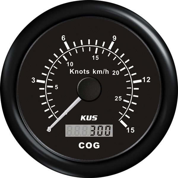 KUS GPS Geschwindigkeit schwarz