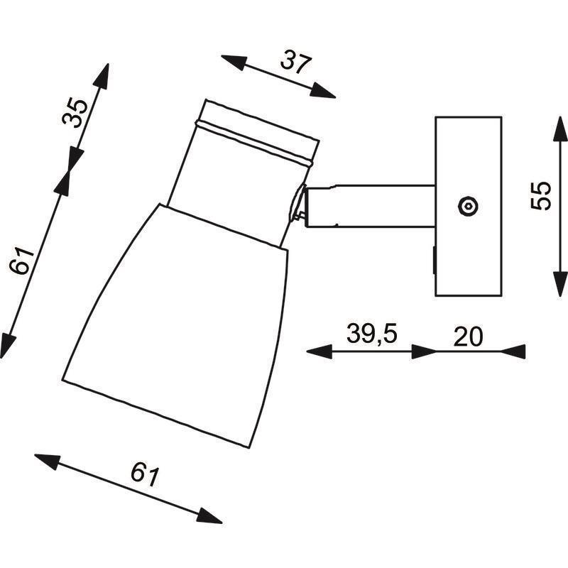 Prebit LED-Anbauleuchte R1-1