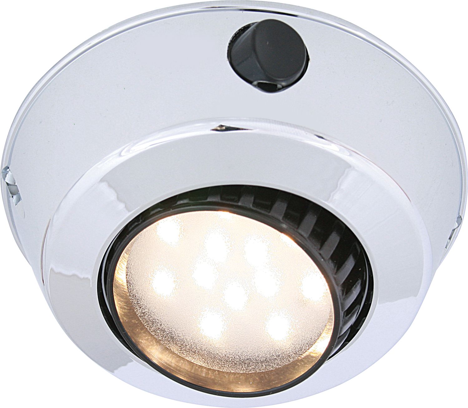 Båtsystem Deckenleuchte Comet mit Schalter  LED 8-30V 2W 150lm IP21 Chrome Aufbau