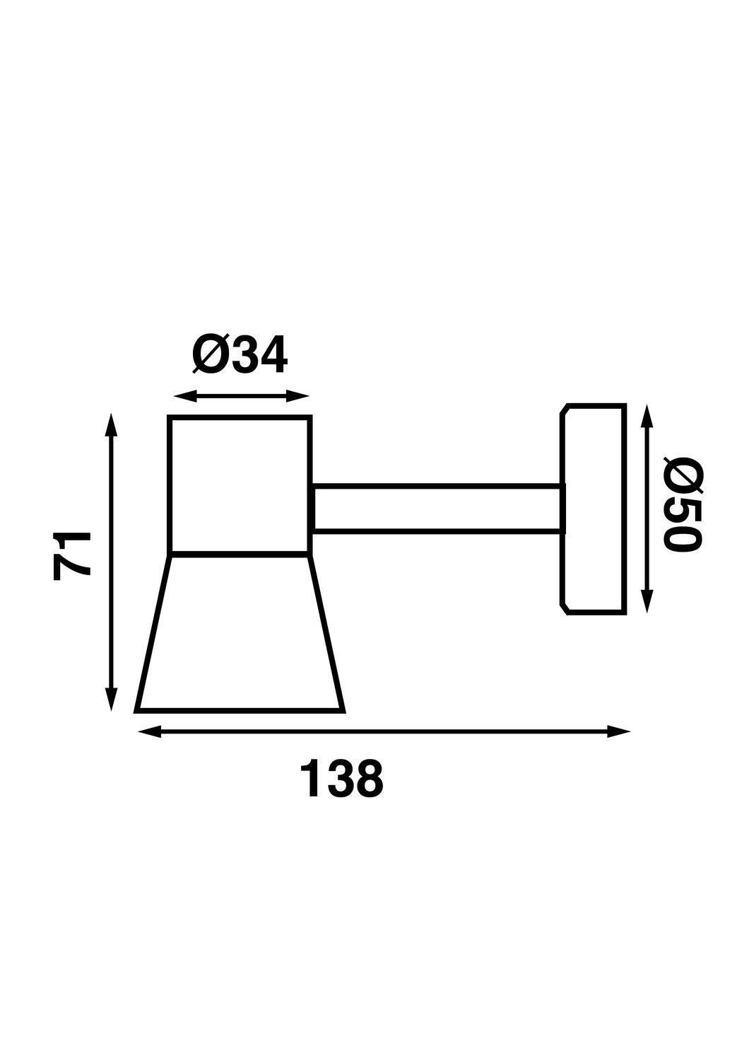 Båtsystem Leseleuchte Tube D3 mit Schalter biegsamer Arm LED 12V 06W 60lm IP21 Aluminium